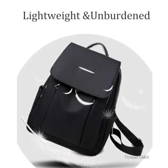 Small Travel Backpack Purse Lightweight Nylon Daypack with Multiple Pockets
